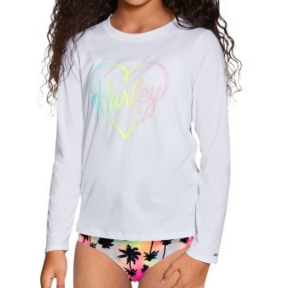 Hurley Girls' Long Sleeve Dri-Fit UPF 50+ Shirt